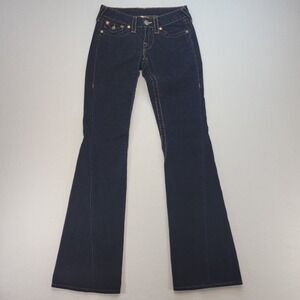 True Religion Pants Womens 25 Blue Corduroy Joey Flare Low Rise